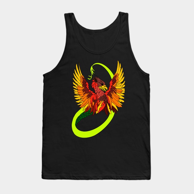 Feathered Serpent Tank Top by IcarusPoe